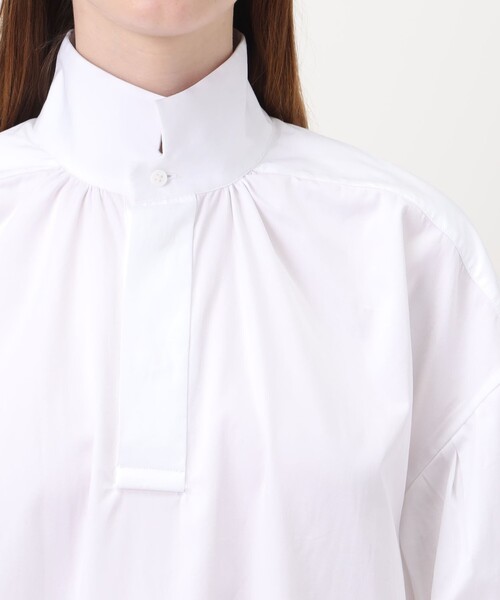 BOURRIENNE ParisX(ブリエンヌパリディス)の「BOURRIENNE SHIRT スタンドカラーシャツ(シャツ/ブラウス・レディース・ホワイト・M)」の6枚目の写真