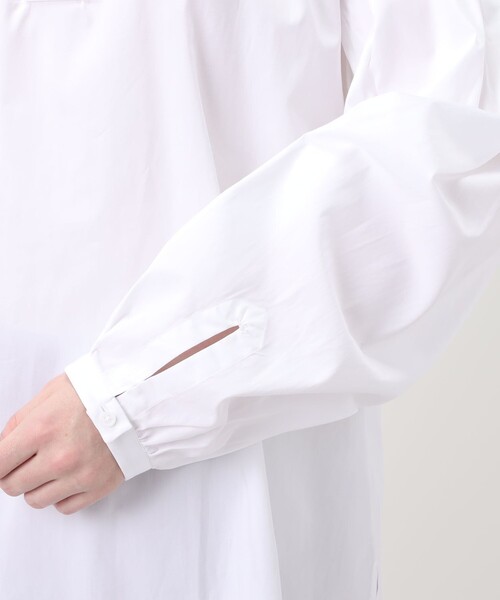 BOURRIENNE ParisX(ブリエンヌパリディス)の「BOURRIENNE SHIRT スタンドカラーシャツ(シャツ/ブラウス・レディース・ホワイト・M)」の8枚目の写真