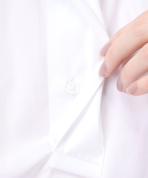 BOURRIENNE ParisX(ブリエンヌパリディス)の「BOURRIENNE SHIRT スタンドカラーシャツ(シャツ/ブラウス・レディース・ホワイト・M)」の10枚目の写真
