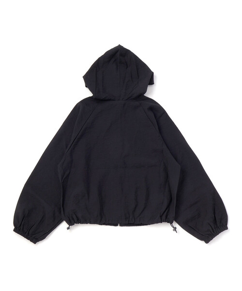 ZIDDY(ジディ)の「【 ニコ☆プチ 】【UVカット】シフォンフラットジャケット(130~160cm)(パーカー・キッズ・ブラック・FREE/130cm/140cm/150cm)」の3枚目の写真
