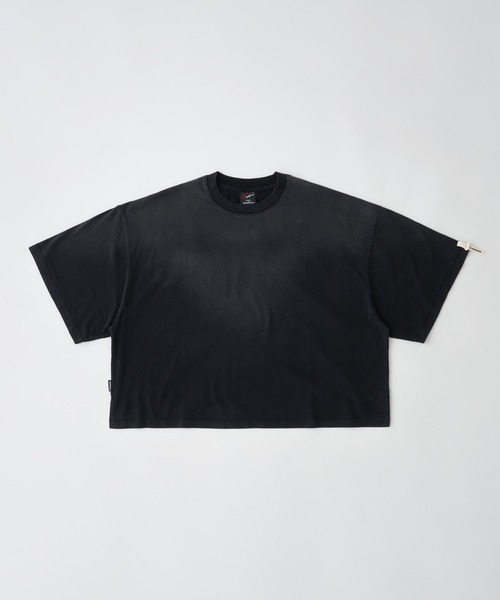 ADAM PATEK(アダムパテック)の「【ADAMPATEK/アダムパテック】widebox aging T ワイドボックスエイジングTEE(Tシャツ/カットソー・メンズ・ホワイト/グリーン/ピンク/ブラック・1/2)」の3枚目の写真