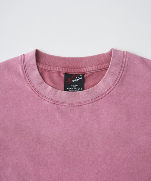 ADAM PATEK(アダムパテック)の「【ADAMPATEK/アダムパテック】widebox aging T ワイドボックスエイジングTEE(Tシャツ/カットソー・メンズ・ホワイト/グリーン/ピンク/ブラック・1/2)」の10枚目の写真