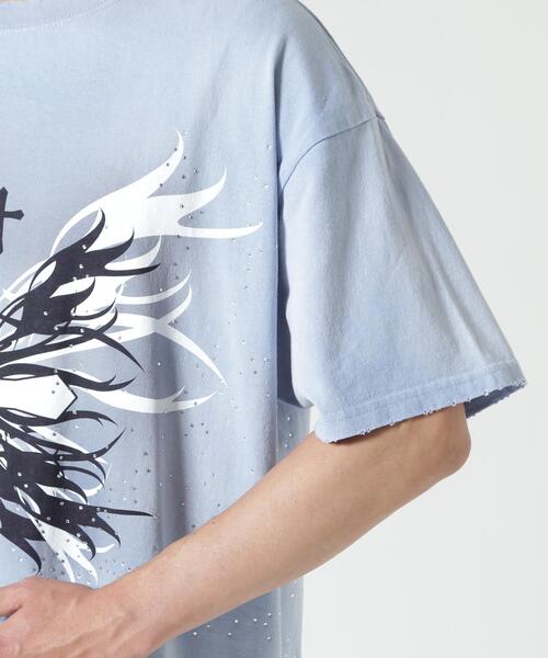 FR(13)NDS(フレンズ)の「FR(13)NDS/フレンズ/Graphic Stone TEE(Tシャツ/カットソー・メンズ・ブラック/ブルー・L/M)」の12枚目の写真