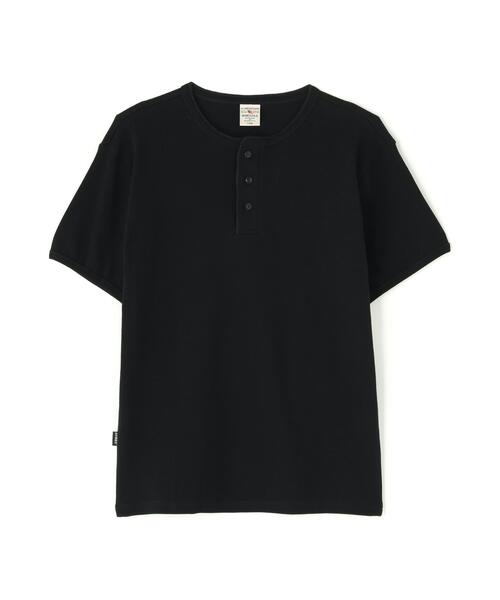 AVIREX(アヴィレックス)の「《DAILY/デイリー》MINI WAFFLE HENLEY NECK T-SHIRT / デイリーウェア ミニワッフル ヘンリーネック半袖Tシャツ / AVIREX / アヴィレックス(Tシャツ/カットソー・メンズ・ホワイト/ブラック/グレー・X-LARGE/SMALL/MEDIUM/LARGE)」の10枚目の写真