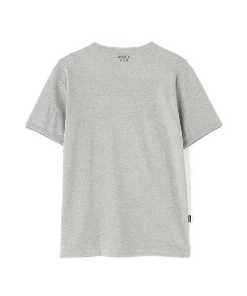 AVIREX(アヴィレックス)の「《DAILY/デイリー》MINI WAFFLE HENLEY NECK T-SHIRT / デイリーウェア ミニワッフル ヘンリーネック半袖Tシャツ / AVIREX / アヴィレックス(Tシャツ/カットソー・メンズ・ホワイト/ブラック/グレー・X-LARGE/SMALL/MEDIUM/LARGE)」の16枚目の写真