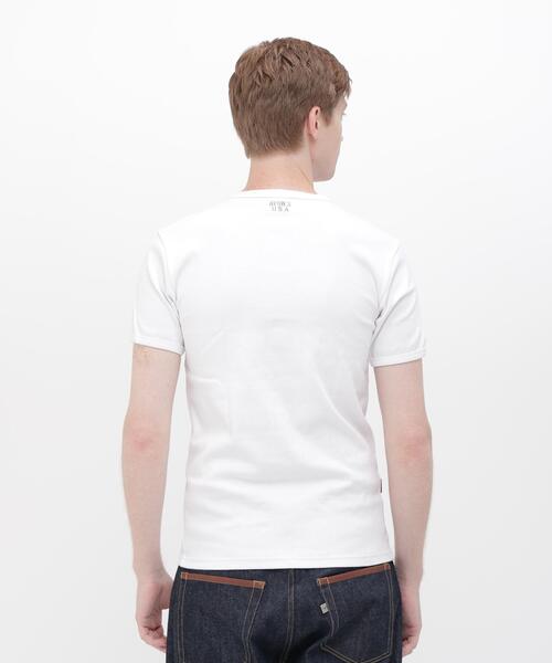 AVIREX(アヴィレックス)の「《DAILY/デイリー》MINI WAFFLE HENLEY NECK T-SHIRT / デイリーウェア ミニワッフル ヘンリーネック半袖Tシャツ / AVIREX / アヴィレックス(Tシャツ/カットソー・メンズ・ホワイト/ブラック/グレー・X-LARGE/SMALL/MEDIUM/LARGE)」の18枚目の写真