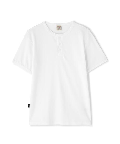 AVIREX(アヴィレックス)の「《DAILY/デイリー》MINI WAFFLE HENLEY NECK T-SHIRT / デイリーウェア ミニワッフル ヘンリーネック半袖Tシャツ / AVIREX / アヴィレックス(Tシャツ/カットソー・メンズ・ホワイト/ブラック/グレー・X-LARGE/SMALL/MEDIUM/LARGE)」の6枚目の写真