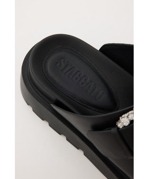 STACCATO(スタッカート)の「【再入荷】ピアスフィアコンフォートサンダル(サンダル・レディース・ブラック/ホワイト・22.5cm/24.5cm/24cm/23.5cm/23cm)」の10枚目の写真