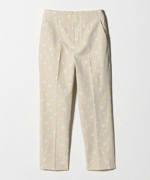 UNITED ARROWS(ユナイテッドアローズ)の「エンブロイダリー フラワー スリム テーパードパンツ ‐ウォッシャブル‐(スラックス・レディース・ネイビー/ベージュ/オフホワイト・40/36/34/38)」の21枚目の写真