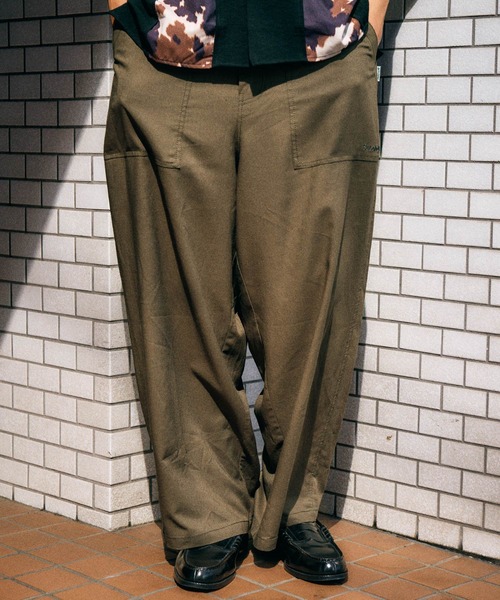 Subciety(サブサエティ)の「Linen blend baker pants(その他パンツ・メンズ・ベージュ/オリーブ/ブラック・X-LARGE/LARGE/MEDIUM/SMALL)」の3枚目の写真