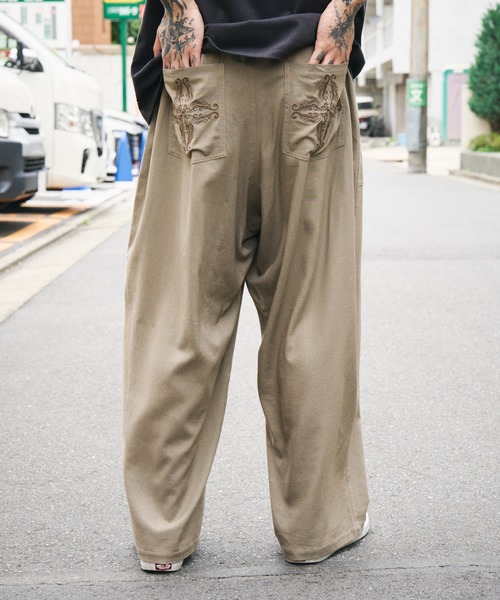 Subciety(サブサエティ)の「Linen blend baker pants(その他パンツ・メンズ・ベージュ/オリーブ/ブラック・X-LARGE/LARGE/MEDIUM/SMALL)」の14枚目の写真