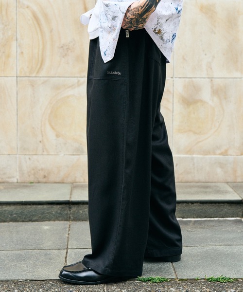 Subciety(サブサエティ)の「Linen blend baker pants(その他パンツ・メンズ・ベージュ/オリーブ/ブラック・X-LARGE/LARGE/MEDIUM/SMALL)」の9枚目の写真