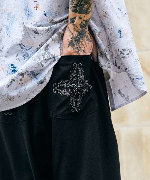Subciety(サブサエティ)の「Linen blend baker pants(その他パンツ・メンズ・ベージュ/オリーブ/ブラック・X-LARGE/LARGE/MEDIUM/SMALL)」の11枚目の写真