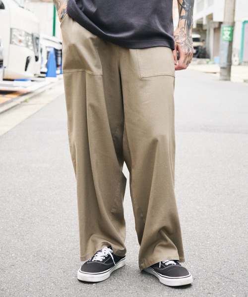 Subciety(サブサエティ)の「Linen blend baker pants(その他パンツ・メンズ・ベージュ/オリーブ/ブラック・X-LARGE/LARGE/MEDIUM/SMALL)」の12枚目の写真
