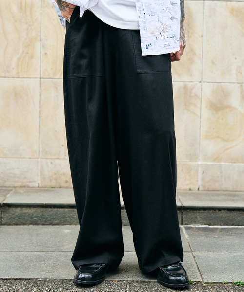 Subciety(サブサエティ)の「Linen blend baker pants(その他パンツ・メンズ・ベージュ/オリーブ/ブラック・X-LARGE/LARGE/MEDIUM/SMALL)」の8枚目の写真