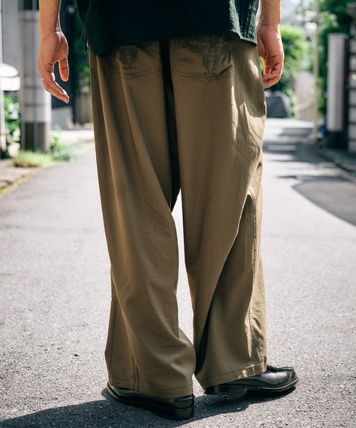 Subciety(サブサエティ)の「Linen blend baker pants(その他パンツ・メンズ・ベージュ/オリーブ/ブラック・X-LARGE/LARGE/MEDIUM/SMALL)」の17枚目の写真