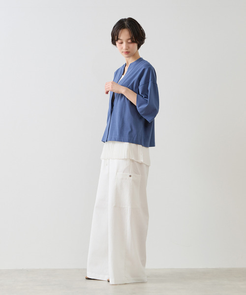 MELROSE claire(メルローズ クレール)の「【コットンカーディガン】(カーディガン/ボレロ・レディース・オフホワイト/ブルー/チャコールグレー・FREE)」の12枚目の写真