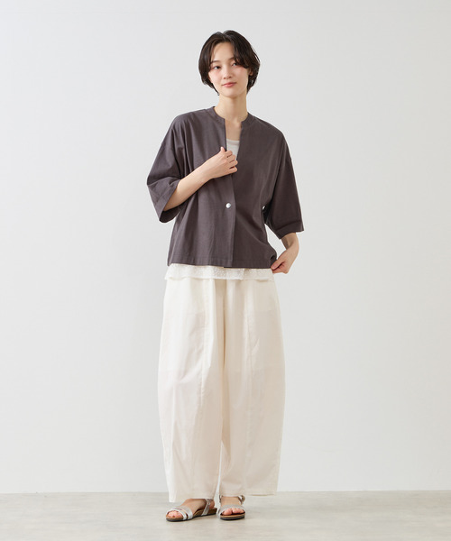 MELROSE claire(メルローズ クレール)の「【コットンカーディガン】(カーディガン/ボレロ・レディース・オフホワイト/ブルー/チャコールグレー・FREE)」の19枚目の写真