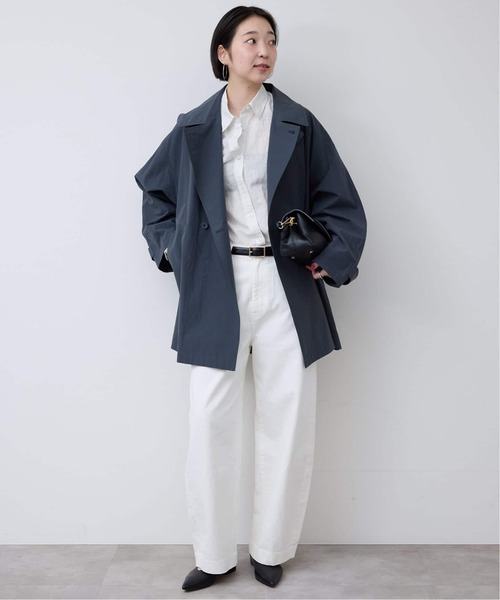 SLOBE IENA(スローブイエナ)の「《追加2》リネンコットンレギュラーシャツ(シャツ/ブラウス・レディース・ダークパープル/カーキ/イエロー/ブラウン/ホワイト系その他・FREE)」の15枚目の写真