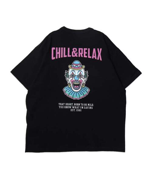 chillax(チラックス)の「【CHILLAX】スラブ天竺 マルチデザインプリント TEE(Tシャツ/カットソー・メンズ・ブラック/ブラック系2/ホワイト/ブラック系1/ホワイト系2/ホワイト系1・2/3)」の18枚目の写真