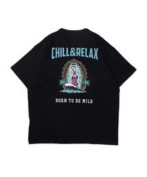chillax（チラックス）の「【CHILLAX】スラブ天竺 マルチデザインプリント TEE（Tシャツ/カットソー）」