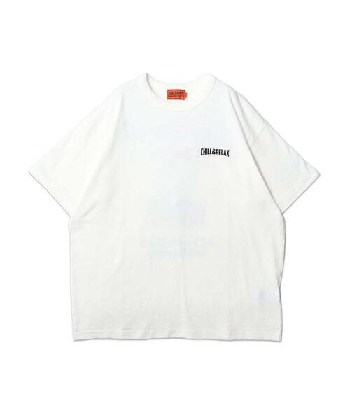 chillax(チラックス)の「【CHILLAX】スラブ天竺 マルチデザインプリント TEE(Tシャツ/カットソー・メンズ・ブラック/ブラック系2/ホワイト/ブラック系1/ホワイト系2/ホワイト系1・2/3)」の7枚目の写真