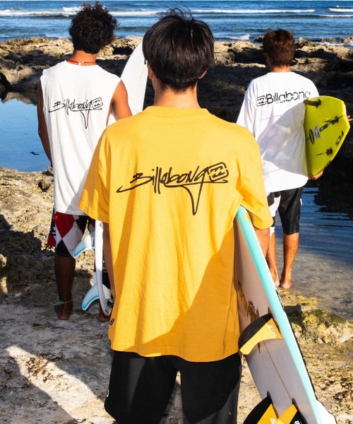 BILLABONG(ビラボン)の「BILLABONG メンズ 【OVER FIT】SCRIPT LOGO Tシャツ 【2026年春夏モデル】(Tシャツ/カットソー・メンズ・オフホワイト/ブラック系その他/イエロー系その他・MEDIUM/X-LARGE/LARGE)」の9枚目の写真