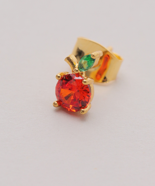 journal standard L'essage(ジャーナルスタンダードレサージュ)の「《WEB限定》Girlscrew/ガールズクルー Tropical Fruit ピアス (5ピース1セット)(ピアス(片耳用)・レディース・ゴールド・FREE)」の4枚目の写真