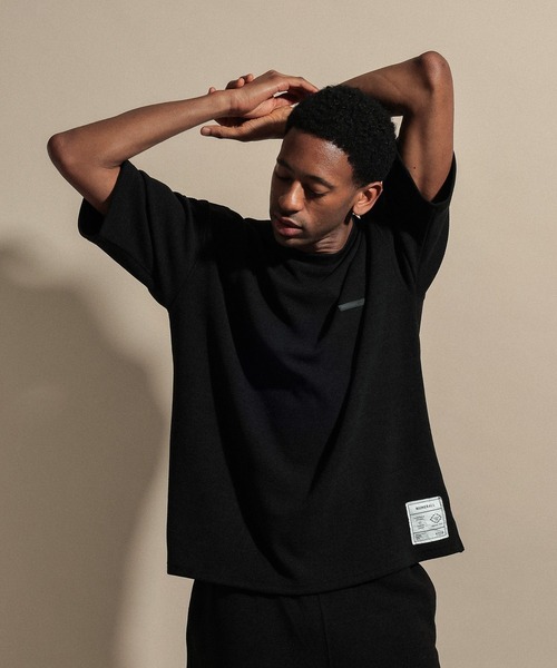 NUMERALS（ヌメラルズ）の「ワッフルクルーネックTシャツ WAFFLE CREWNECK T-SHIRT / NUMERALS（Tシャツ/カットソー・メンズ・カーキ/ホワイト/ブラック/ベージュ・LARGE/MEDIUM）」の20枚目の写真