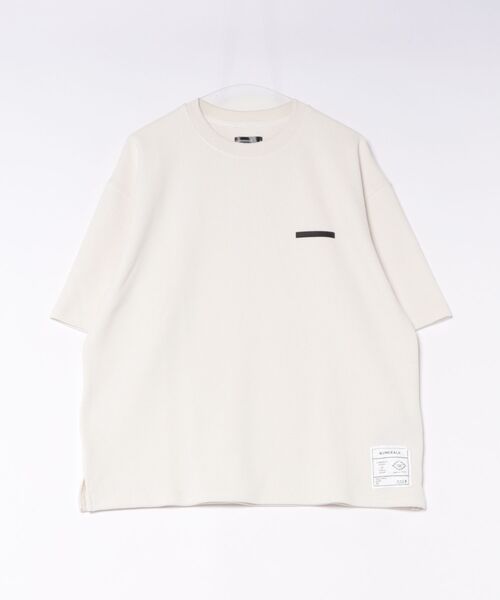NUMERALS（ヌメラルズ）の「ワッフルクルーネックTシャツ WAFFLE CREWNECK T-SHIRT / NUMERALS（Tシャツ/カットソー・メンズ・カーキ/ホワイト/ブラック/ベージュ・LARGE/MEDIUM）」の5枚目の写真