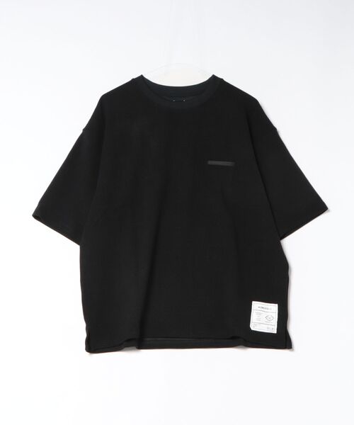 NUMERALS（ヌメラルズ）の「ワッフルクルーネックTシャツ WAFFLE CREWNECK T-SHIRT / NUMERALS（Tシャツ/カットソー・メンズ・カーキ/ホワイト/ブラック/ベージュ・LARGE/MEDIUM）」の6枚目の写真