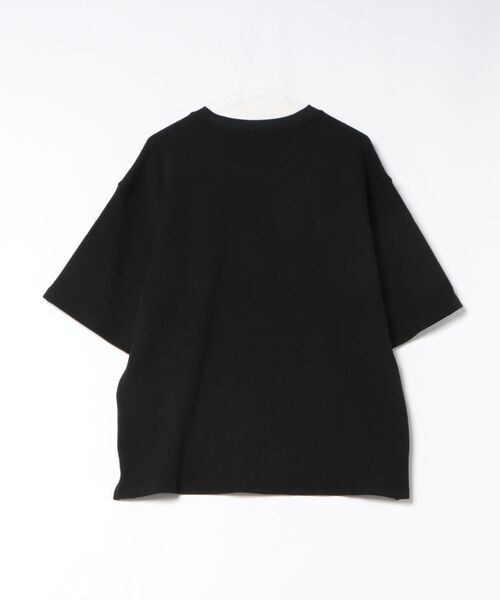 NUMERALS（ヌメラルズ）の「ワッフルクルーネックTシャツ WAFFLE CREWNECK T-SHIRT / NUMERALS（Tシャツ/カットソー・メンズ・カーキ/ホワイト/ブラック/ベージュ・LARGE/MEDIUM）」の9枚目の写真