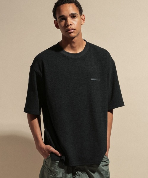 NUMERALS(ヌメラルズ)の「WAFFLE CREWNECK T-SHIRT / NUMERALS(Tシャツ/カットソー・メンズ・カーキ/ホワイト/ブラック/ベージュ・LARGE/MEDIUM)」の20枚目の写真