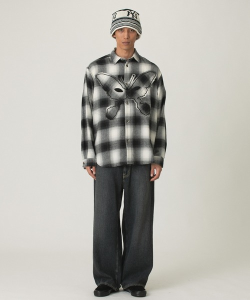 FACETASM(ファセッタズム)の「FACETASM LOOSE WEAVE DENIM JOO-PT-U08(デニムパンツ・メンズ・ブラック/インディゴブルー・3)」の6枚目の写真