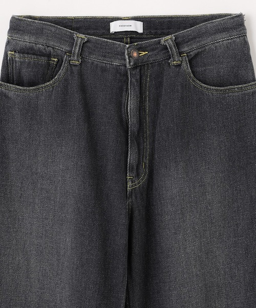 FACETASM(ファセッタズム)の「FACETASM LOOSE WEAVE DENIM JOO-PT-U08(デニムパンツ・メンズ・ブラック/インディゴブルー・3)」の7枚目の写真