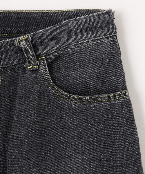 FACETASM(ファセッタズム)の「FACETASM LOOSE WEAVE DENIM JOO-PT-U08(デニムパンツ・メンズ・ブラック/インディゴブルー・3)」の9枚目の写真