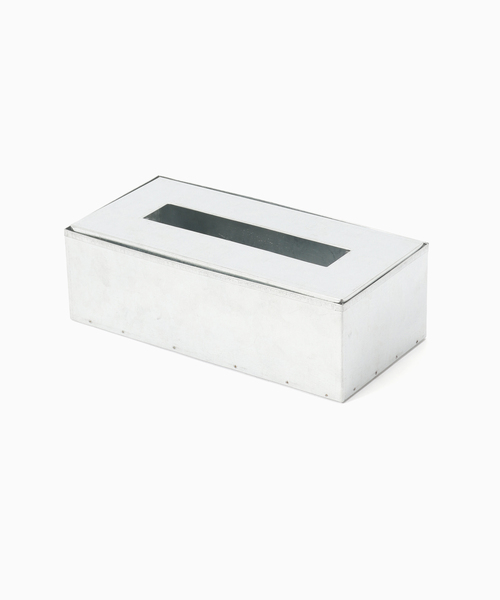 journal standard Furniture (ジャーナルスタンダードファニチャー)の「GALVANIZED TISSUE BOX ティッシュケース(ダストボックス・レディース・シルバー・FREE)」の1枚目の写真