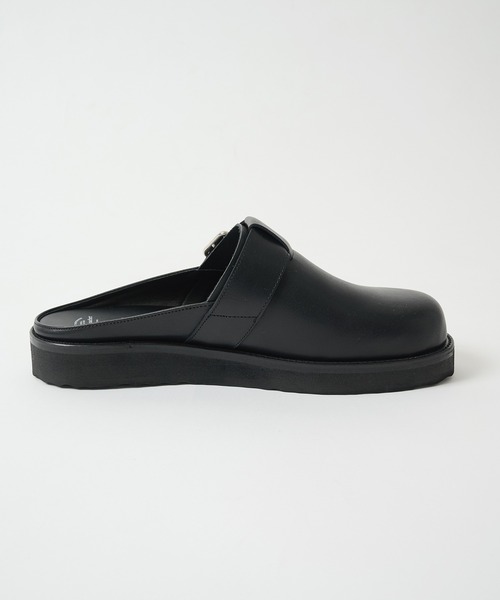 foot the coacher(フットザコーチャー)の「【foot the coacher / フットザコーチャー】LEATHER BELT MULE(その他シューズ・メンズ・ブラック・7/8/9)」の3枚目の写真