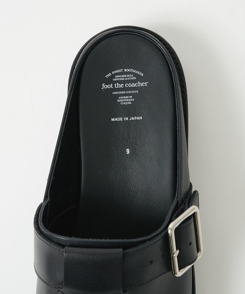 foot the coacher(フットザコーチャー)の「【foot the coacher / フットザコーチャー】LEATHER BELT MULE(その他シューズ・メンズ・ブラック・7/8/9)」の11枚目の写真
