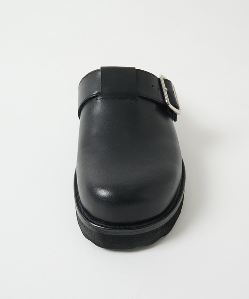 foot the coacher(フットザコーチャー)の「【foot the coacher / フットザコーチャー】LEATHER BELT MULE(その他シューズ・メンズ・ブラック・7/8/9)」の6枚目の写真