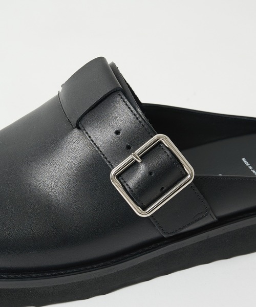 foot the coacher(フットザコーチャー)の「【foot the coacher / フットザコーチャー】LEATHER BELT MULE(その他シューズ・メンズ・ブラック・7/8/9)」の7枚目の写真
