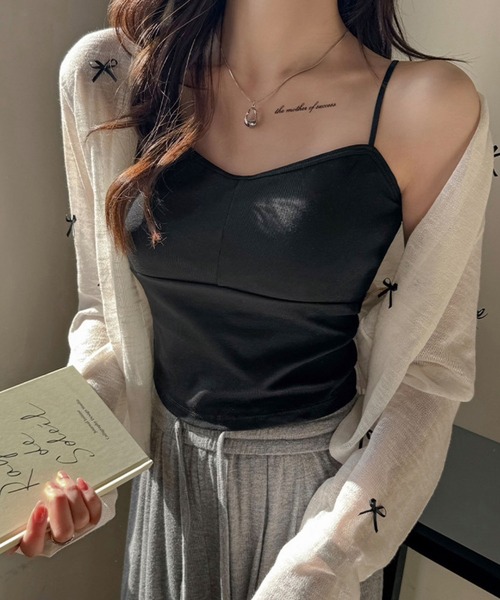 GLAMOROUS JANE(グラマラスジェーン)の「パット付切替キャミソール(キャミソール・レディース・ホワイト/ブラック×ホワイト/ブラック/ホワイト×ブラック・FREE)」の8枚目の写真