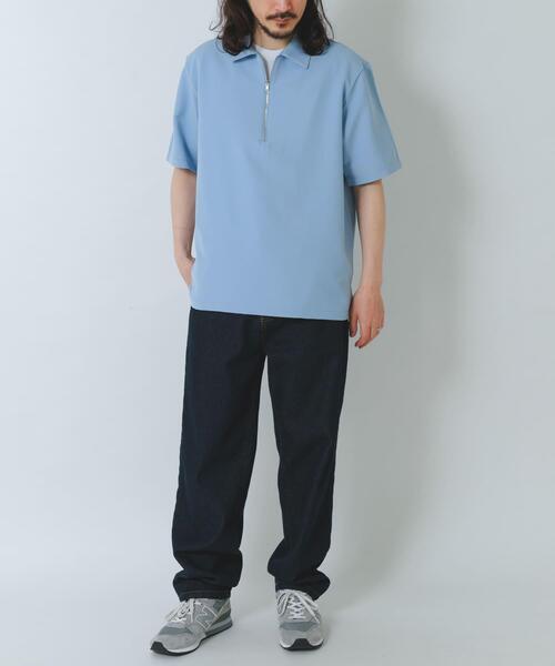 ITEMS URBANRESEARCH（アイテムズ アーバンリサーチ）の「冷感+速乾TRストレッチハーフZIP プルオーバー（シャツ/ブラウス・メンズ・チャコールグレー/ベージュ/ブルー/グリーン・LARGE/MEDIUM）」の18枚目の写真