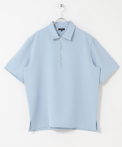 ITEMS URBANRESEARCH（アイテムズ アーバンリサーチ）の「冷感+速乾TRストレッチハーフZIP プルオーバー（シャツ/ブラウス・メンズ・チャコールグレー/ベージュ/ブルー/グリーン・LARGE/MEDIUM）」の19枚目の写真