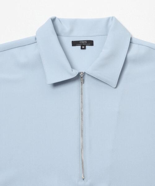 ITEMS URBANRESEARCH（アイテムズ アーバンリサーチ）の「冷感+速乾TRストレッチハーフZIP プルオーバー（シャツ/ブラウス・メンズ・チャコールグレー/ベージュ/ブルー/グリーン・LARGE/MEDIUM）」の20枚目の写真