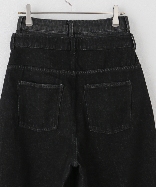 JOINT WORKS(ジョイントワークス)の「ダブル ウエストデニムパンツ / J Double Waist Denim Pants(その他パンツ・レディース・ブラック/ネイビー・LARGE/MEDIUM)」の4枚目の写真