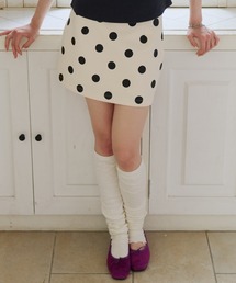 GIUNON | dot bonding mini skirt / ドットボンディングミニスカート(スカート)
