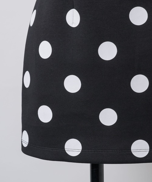 GIUNON(ジウノン)の「dot bonding mini skirt / ドットボンディングミニスカート(スカート・レディース・ブラック/アイボリー・FREE)」の8枚目の写真