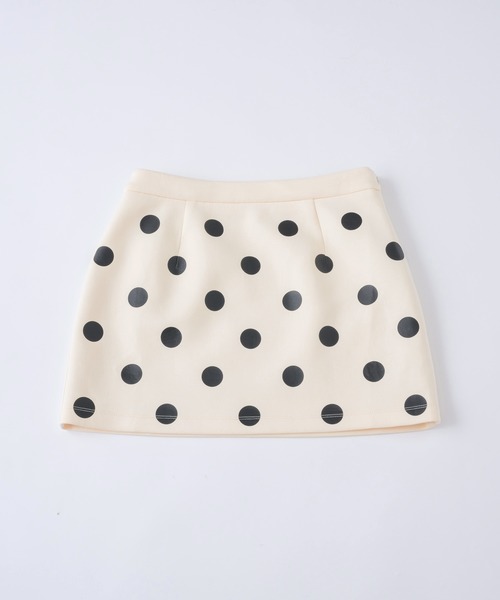 GIUNON(ジウノン)の「dot bonding mini skirt / ドットボンディングミニスカート(スカート・レディース・ブラック/アイボリー・FREE)」の19枚目の写真