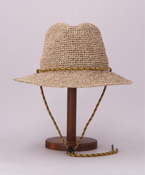 CA4LA(カシラ)の「HAND KNITTED PAPER CODE HAT(ハット・メンズ・ブラック/ナチュラル・ONESIZE)」の3枚目の写真